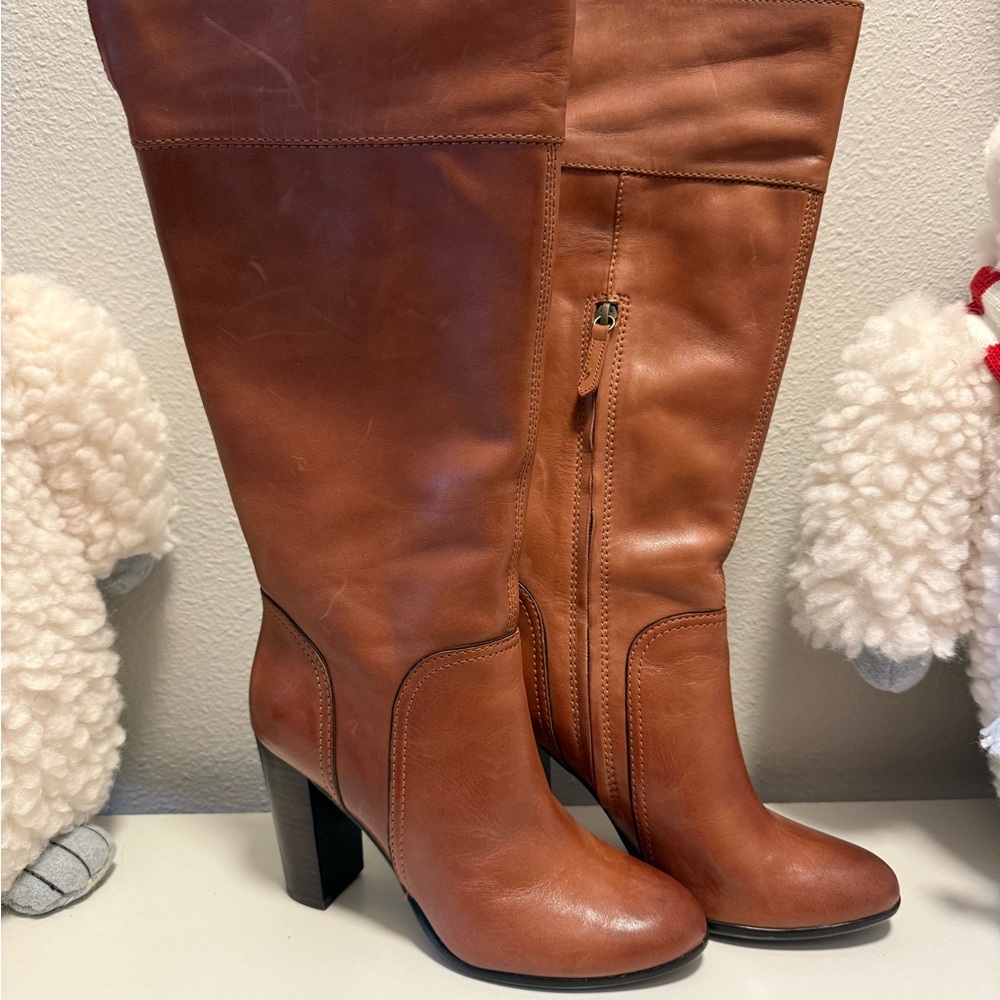 Halogen Brown Heeled Boots